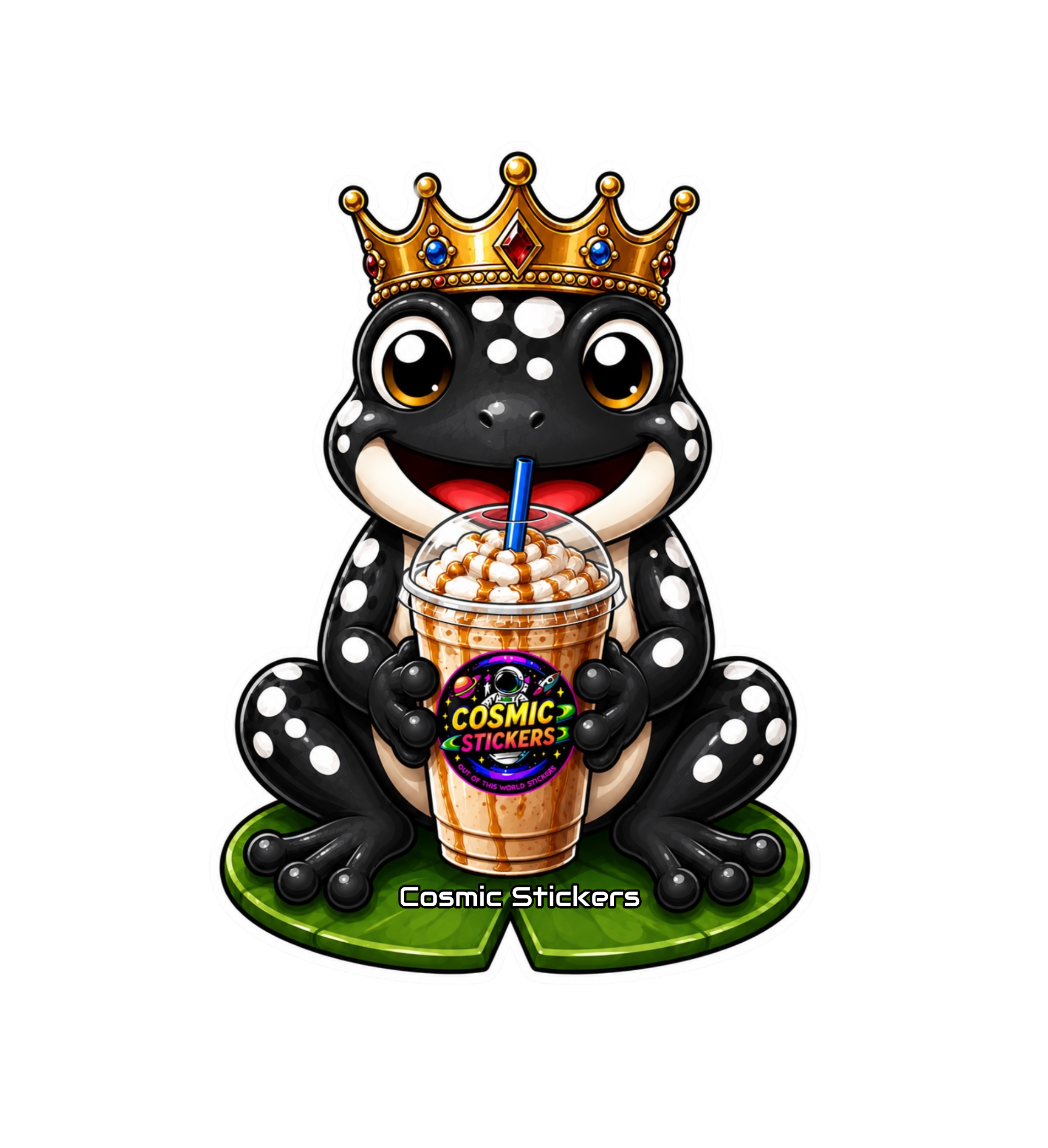 Cosmic Stickers • Cosmic Coffee Frogs • King Croak