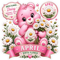 Birth Flower Bear - April