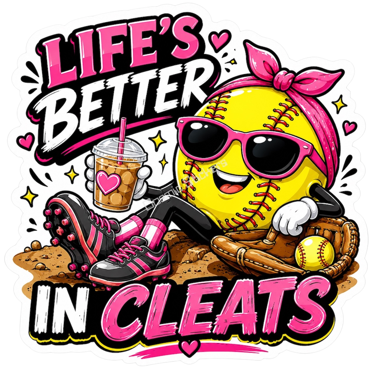 Girls Softball - Life’s Better In Cleats