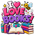 Cosmic Stickers - I Love Books