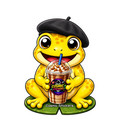 Cosmic Stickers • Cosmic Coffee Frogs • Croak Picasso