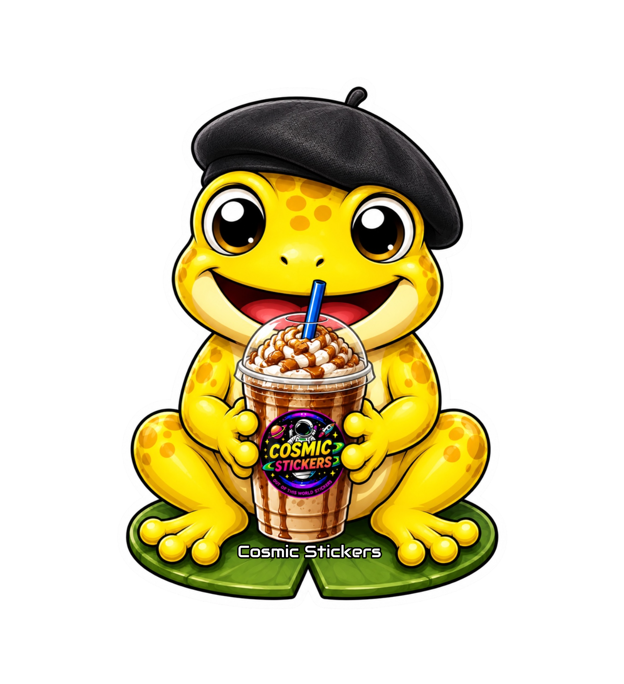 Cosmic Stickers • Cosmic Coffee Frogs • Croak Picasso