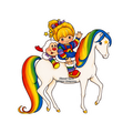 Rainbow Girl On Horse￼