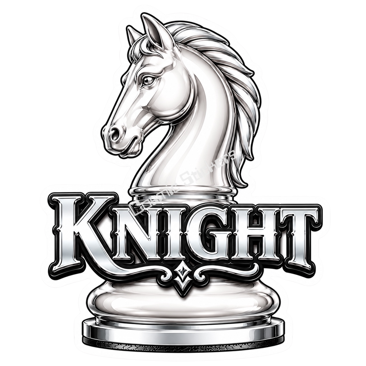 Classic Chess - White Knight