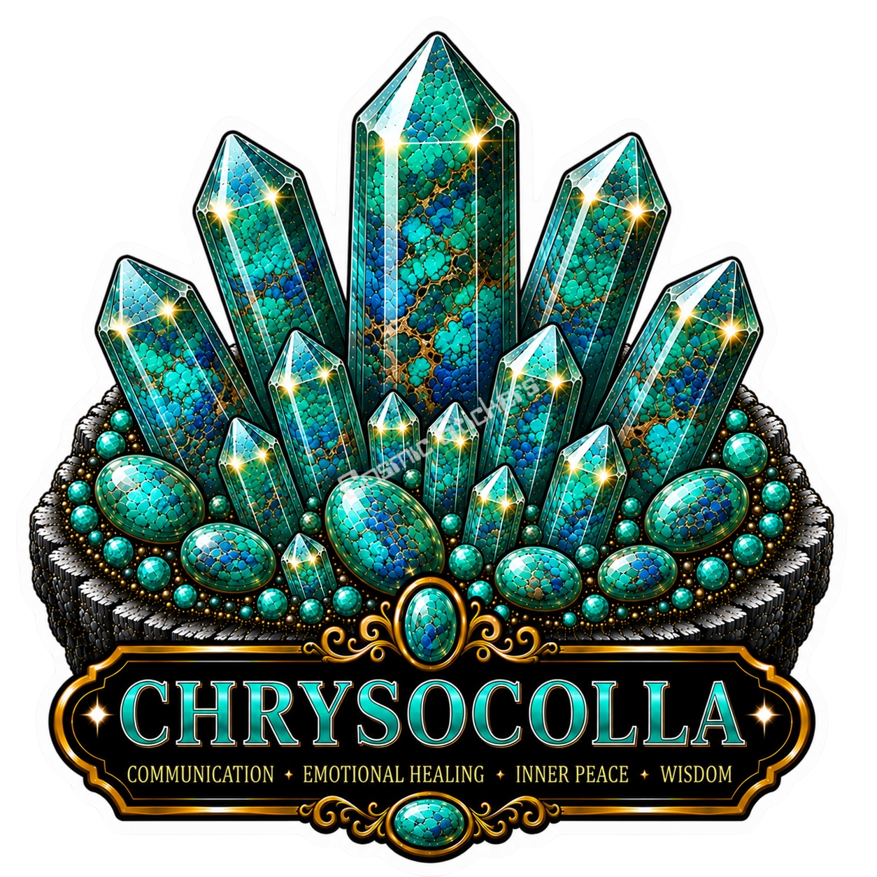 Crystal Meanings Collection - Chrysocolla