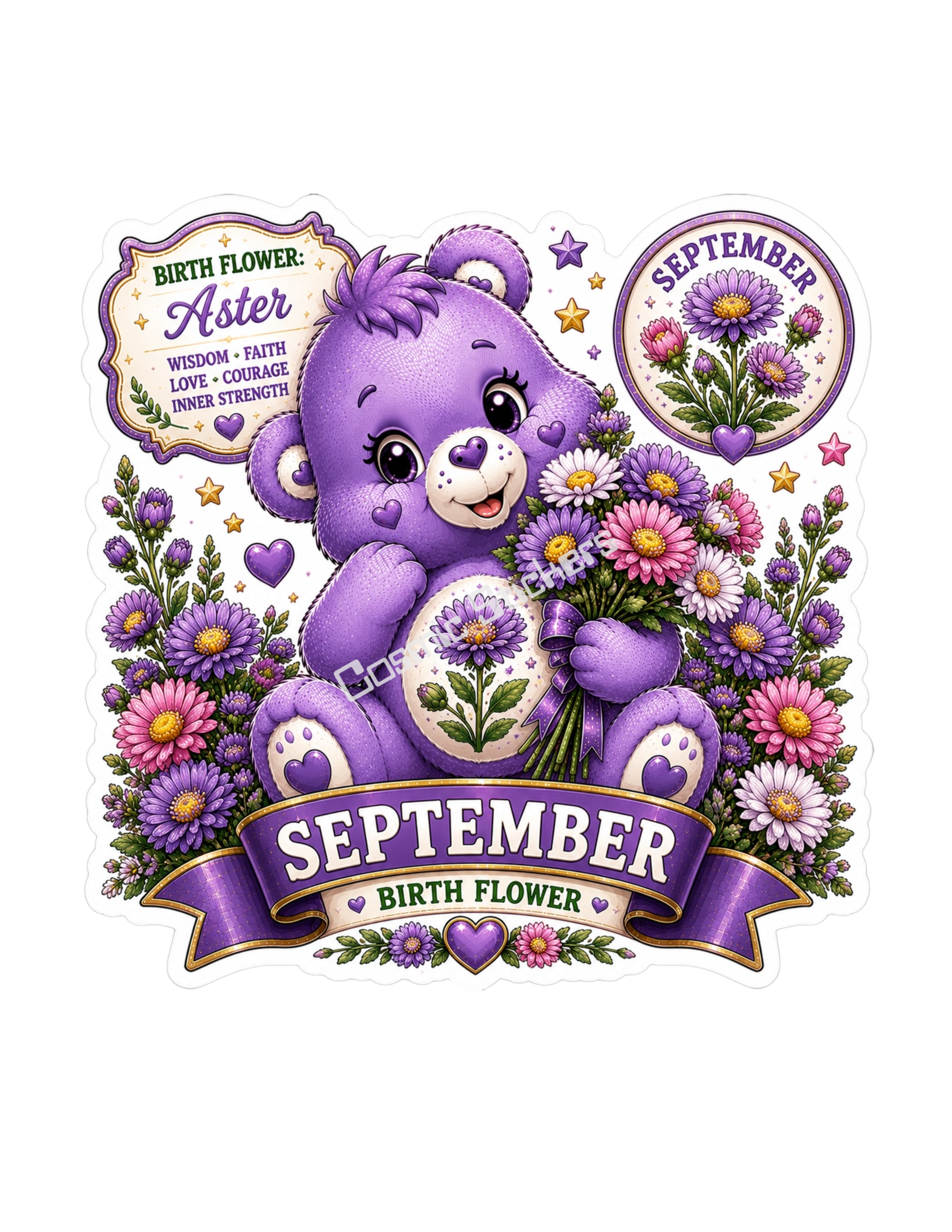 Birth Flower Bear - September