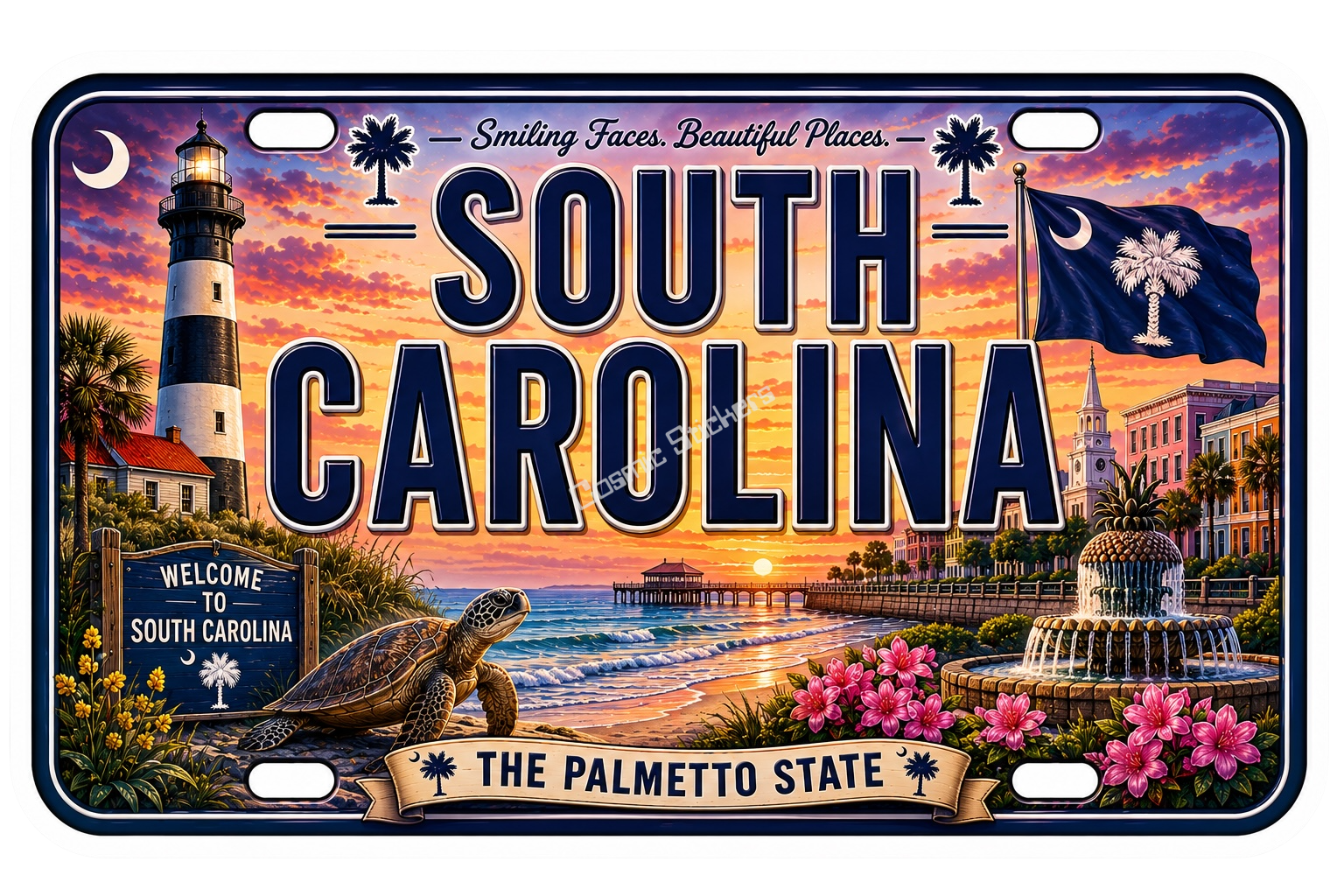 50 State License Plate Sticker Collection •SC•