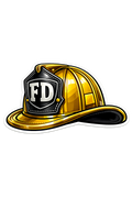 Fire Department Helmet (Yellow)