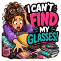 Cosmic Stickers - Woman Can’t Find My Glasses