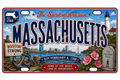 50 State License Plate Sticker Collection •MA•