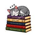 The Cat Nap Collection - Gray-and-White Tabby