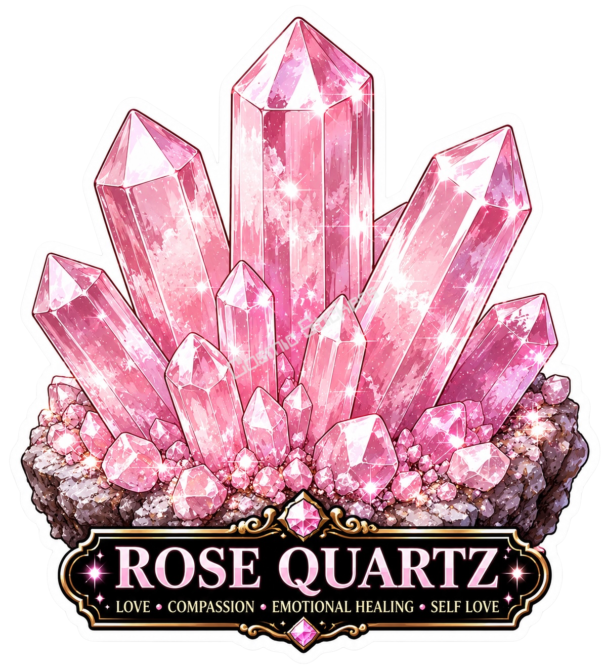 Crystal Meanings Collection - Rose Quartz
