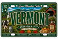50 State License Plate Sticker Collection •VT•