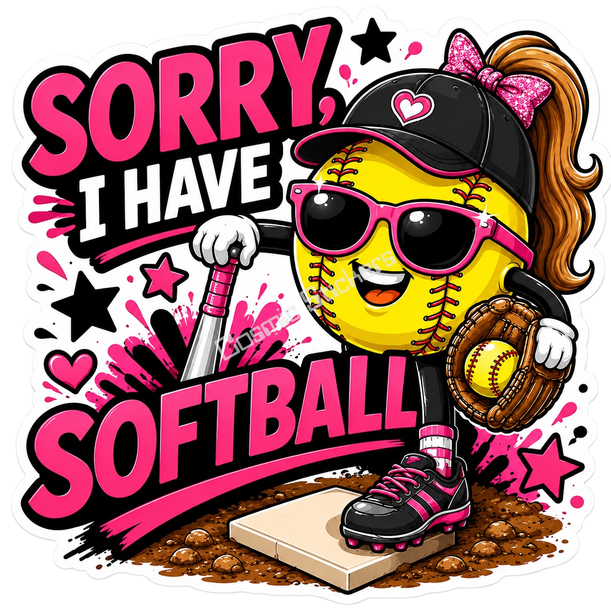 Girls Softball - Sorry, I Have Softball