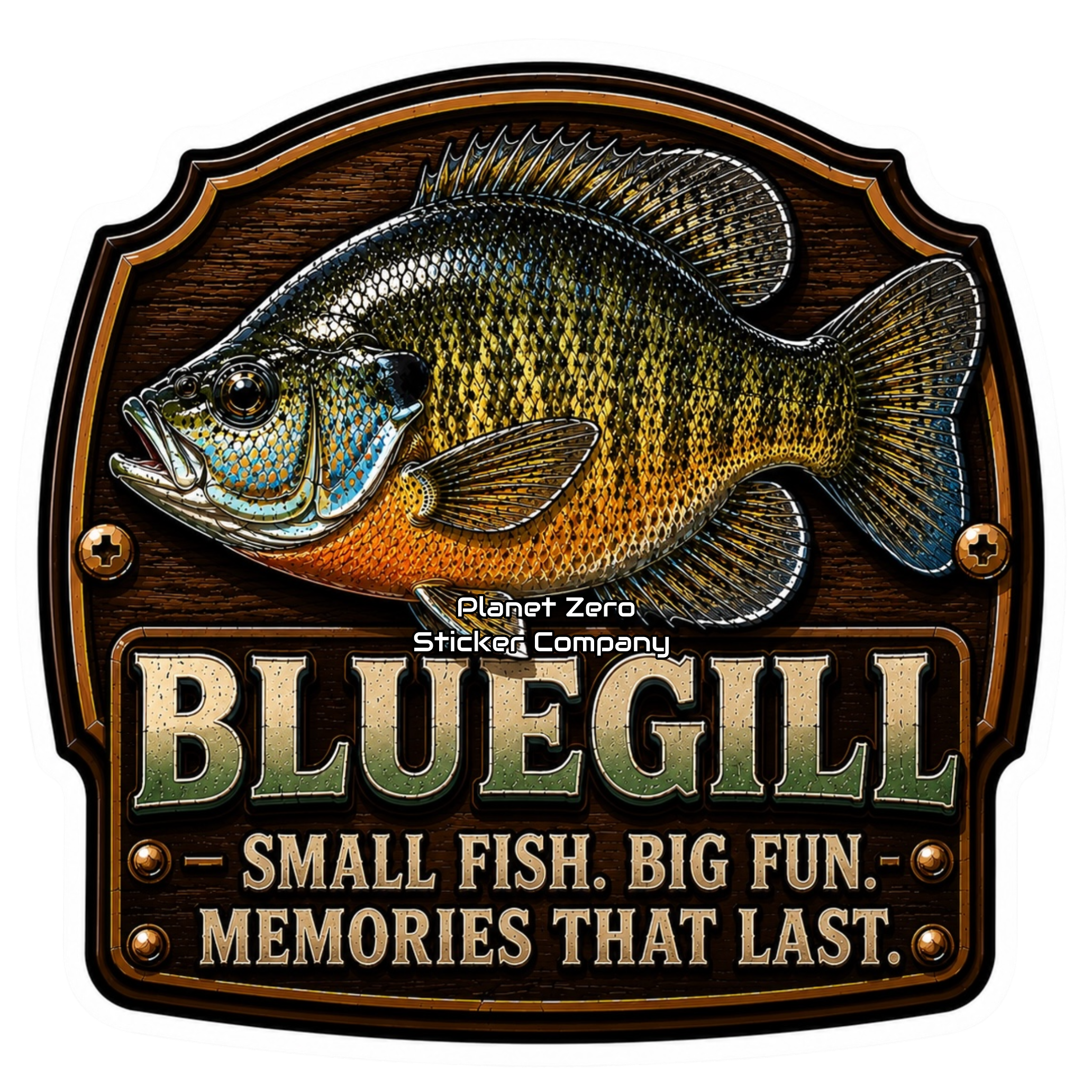 Bluegill – Trophy Fish Sticker