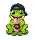 Cosmic Stickers • Cosmic Coffee Frogs • Street Hopper