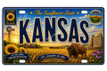 50 State License Plate Sticker Collection •KS•