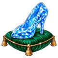 Glass Slipper Collection - Emerald Green Pillow