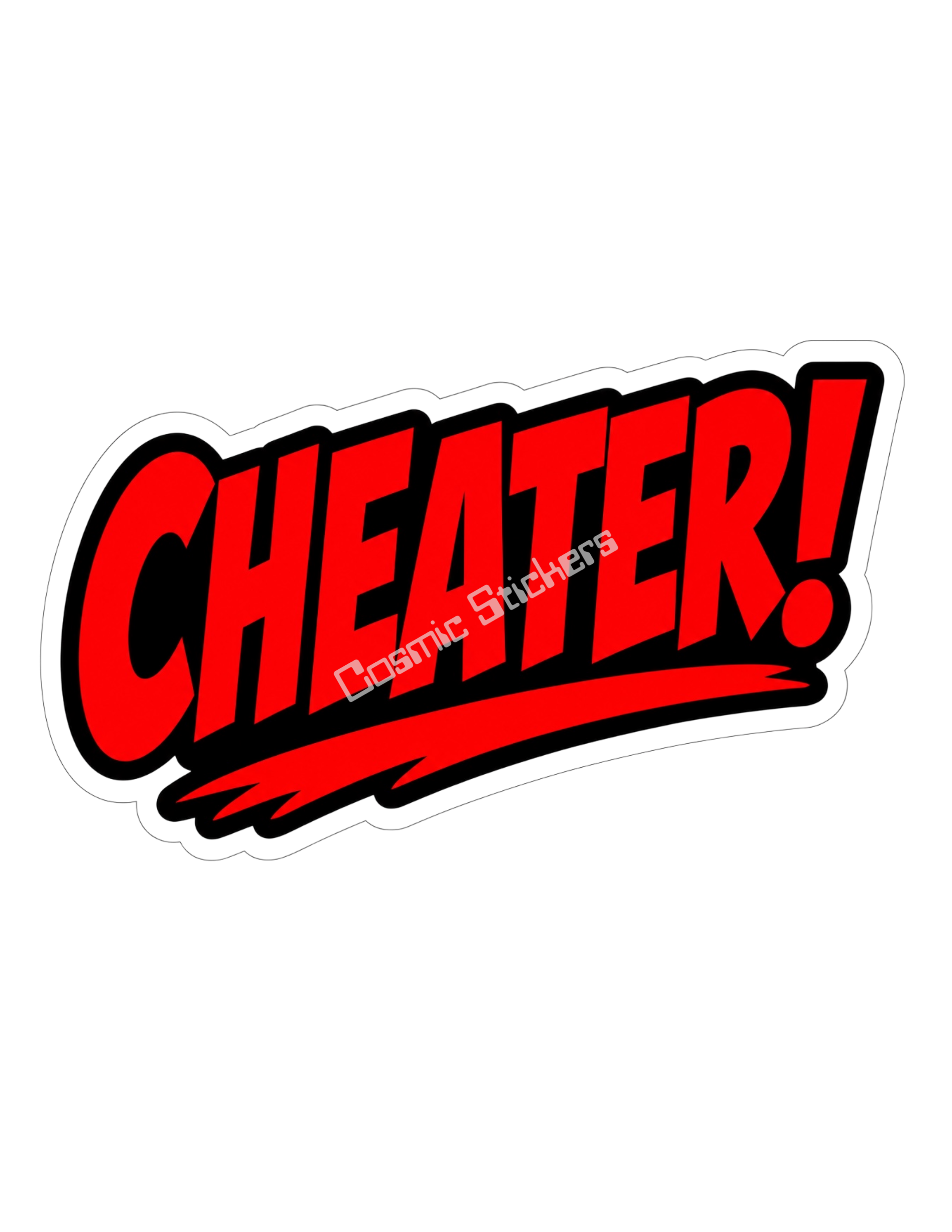 Revenge Stickers - Cheater!